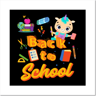 Pony Unicorn Back To School Posters and Art